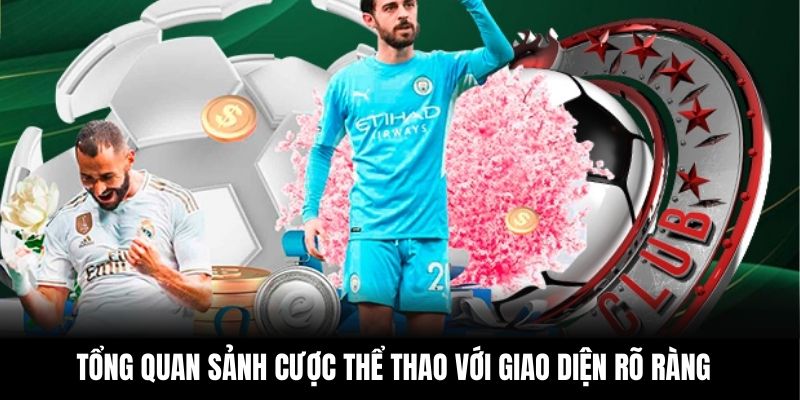 Tổng quan sảnh cược thể thao với giao diện rõ ràng